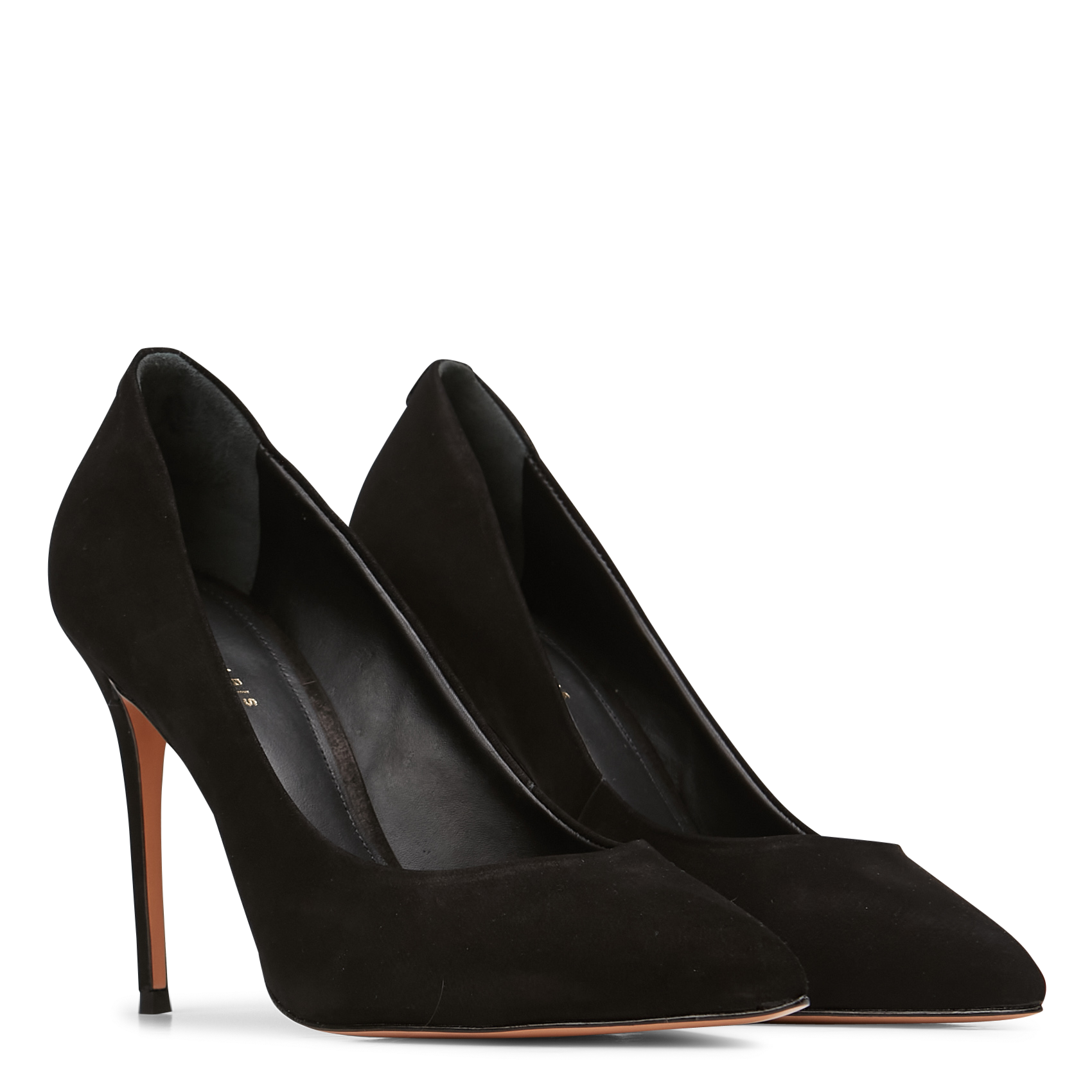 JISSIA2 - Escarpins en cuir velours | Noir