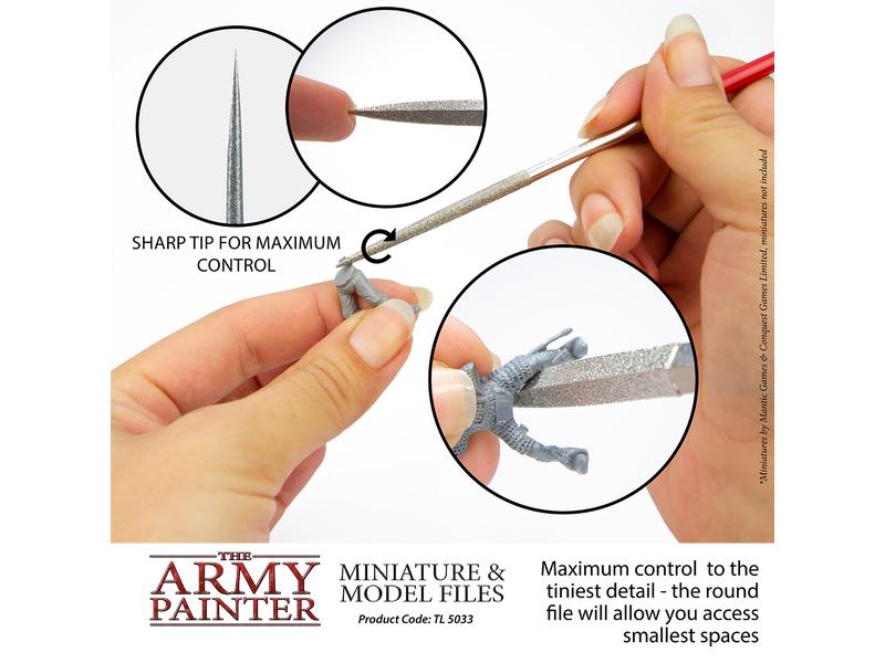 The Army Painter Werkzeug Miniature and Model Files Drei Diamantfeilen für Miniaturen und Modelle