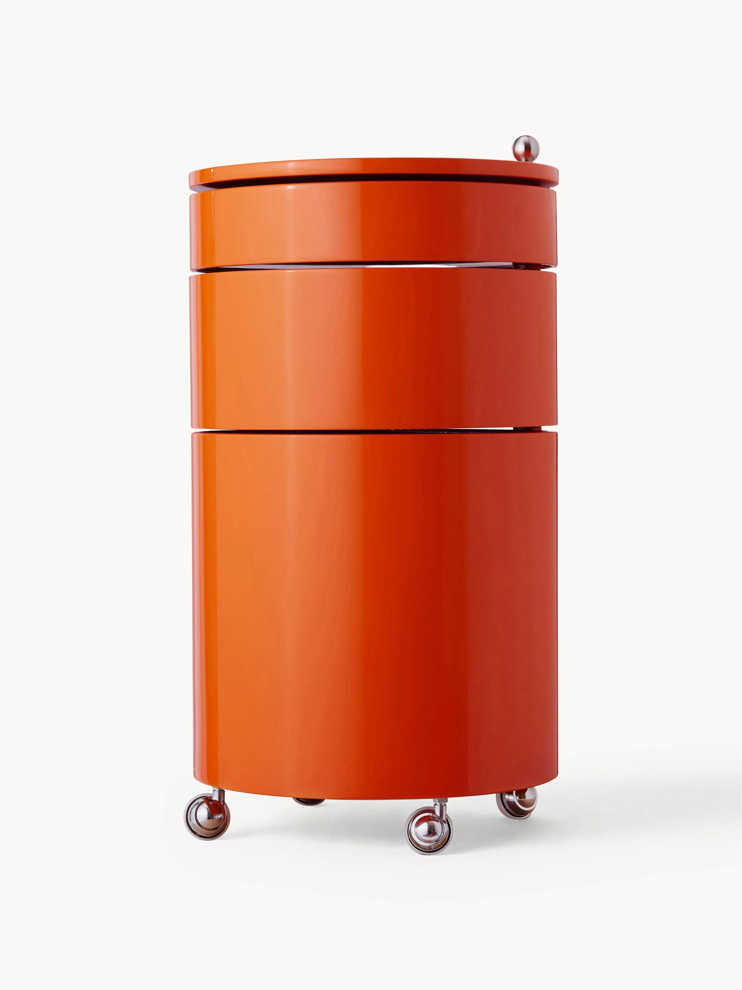 Ronde rolcontainer Barboy, Design Verner Panton