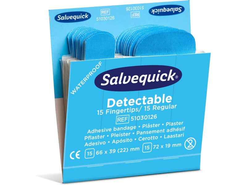 Cederroth Salvequick Fingerpflaster detektierbar 6 x 30 Stü Fingerpflaster im Etui