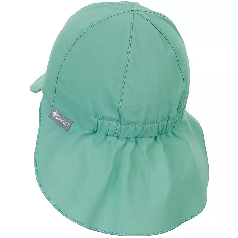 Sterntaler Schirmmütze mit Nackenschutz mittelgrün