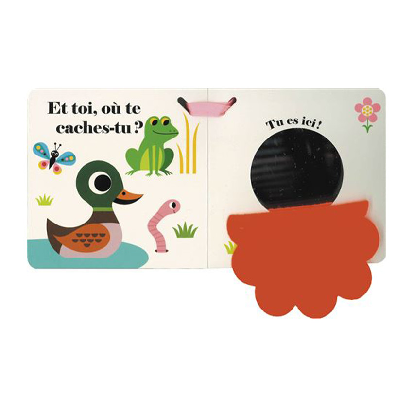 Livre matière pour poussette Où est le canard ?