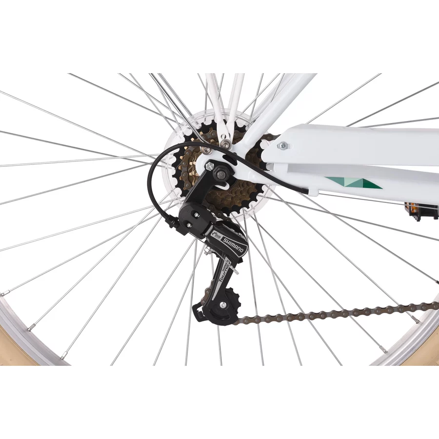 KS Cycling Damenfahrrad Cityrad 6-Gänge Toskana 28 Zoll Weiß
