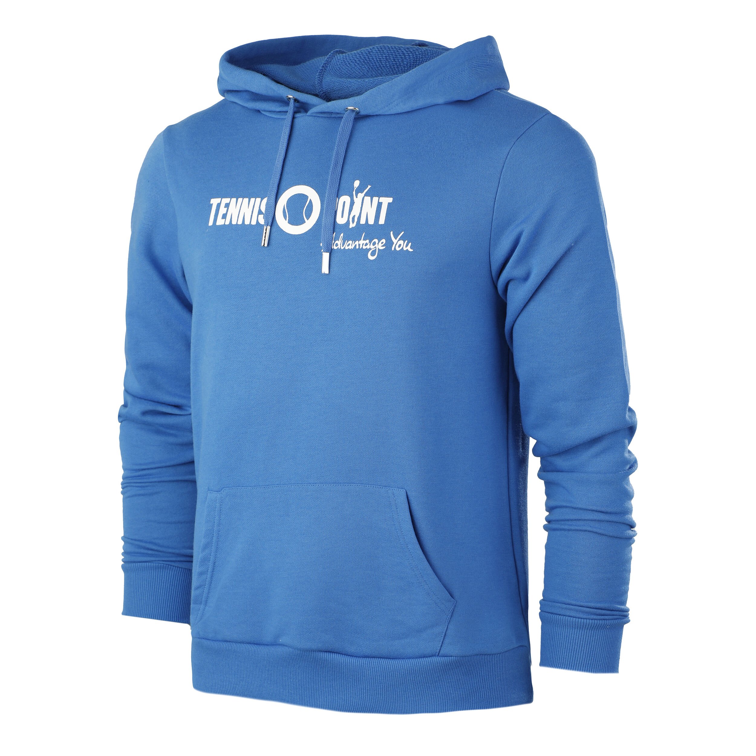 Tennis-Point Logo Sweat À Capuche Hommes - Bleu , Blanc