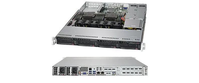 SuperChassis 815TQC-R706WB2<br>1U Server-Chassis mit Hot-Swap-Support für 3.5