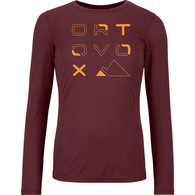 Ortovox Damen 185 Merino Brand Outline Longsleeve