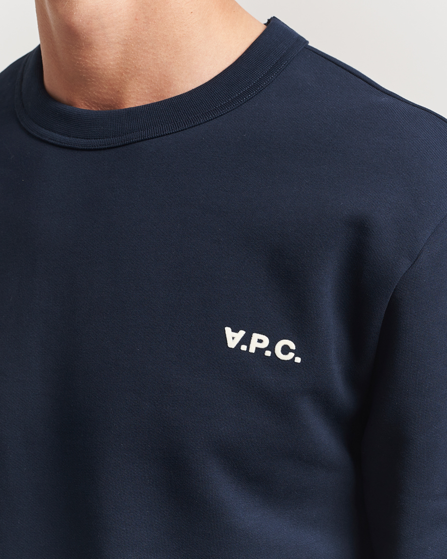 A.P.C. Boxy Fit Petit VPC Sweatshirt Dark Navy/Ecru
