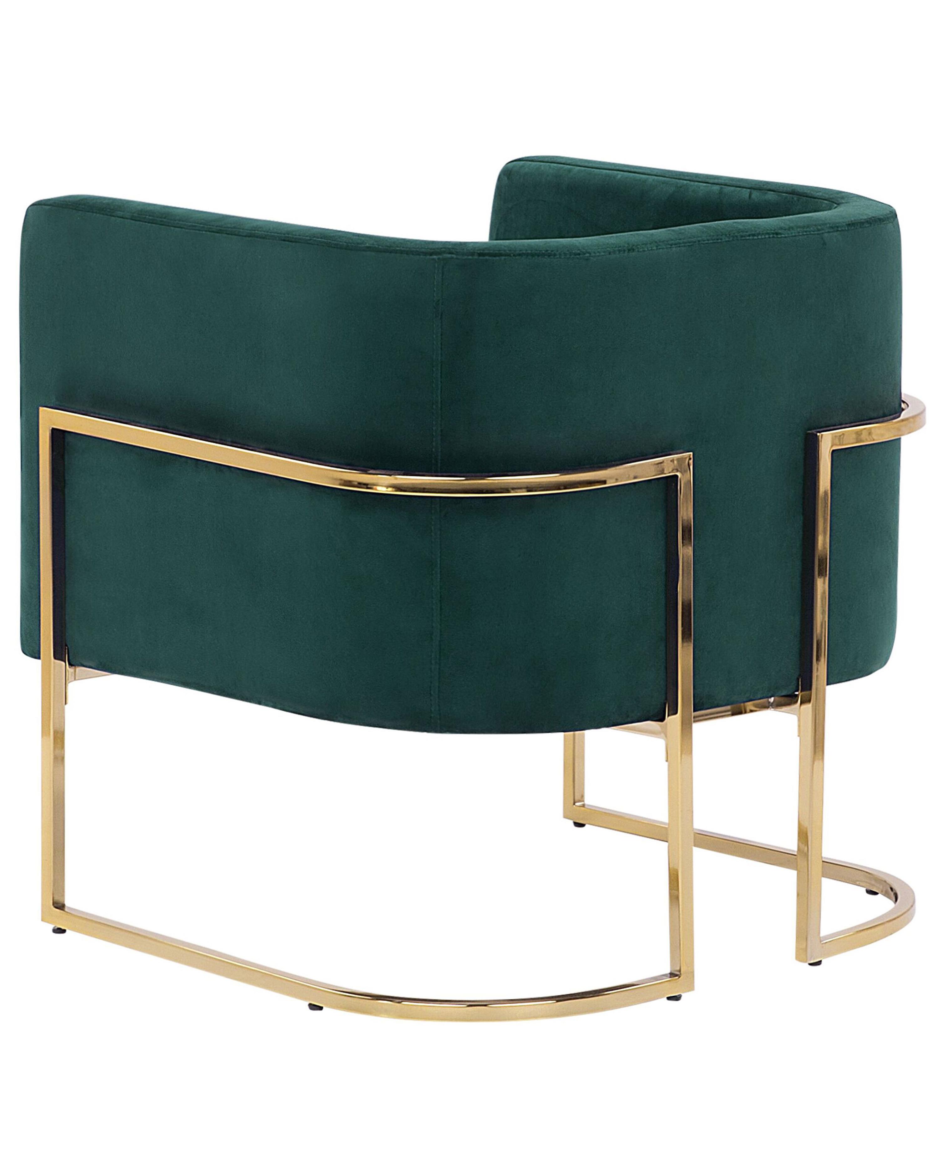 Fauteuil SIRKKA Fluweel Donkergroen