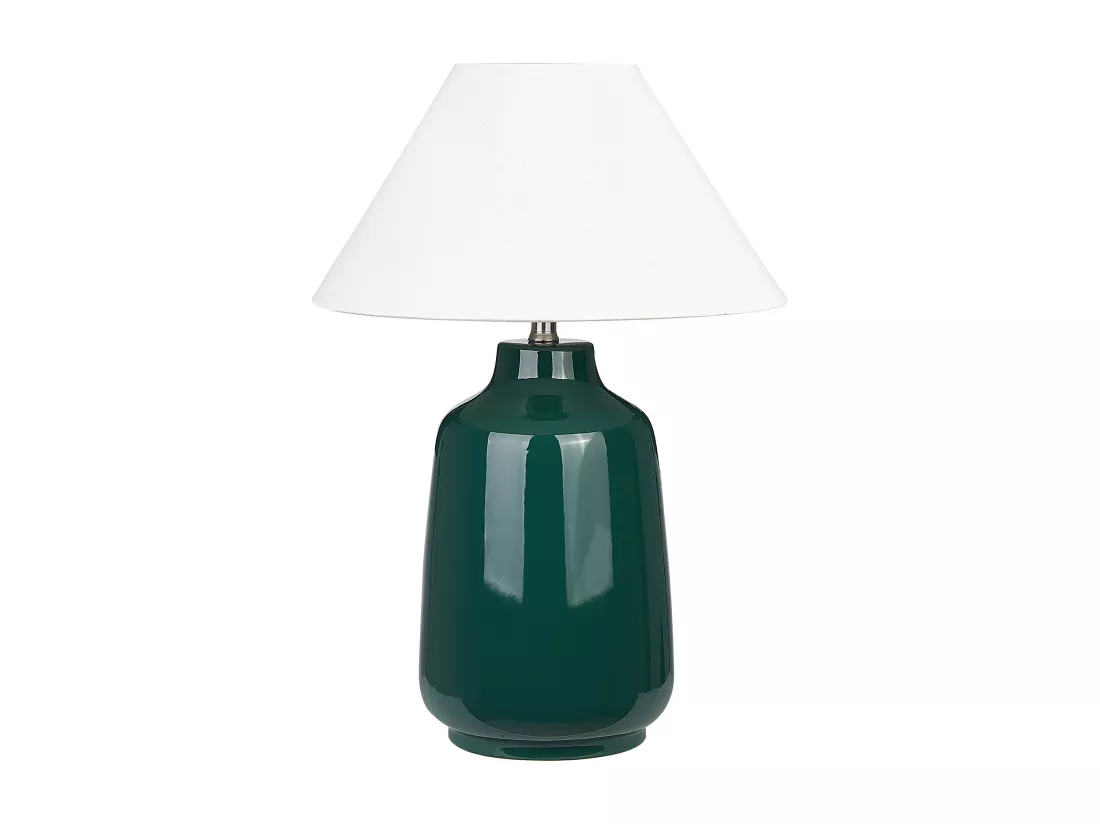Lampe à poser CARETA Céramique Vert foncé