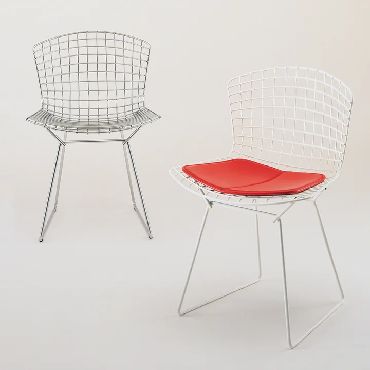 Knoll - Bertoia Stuhl ohne Polster, Chrom