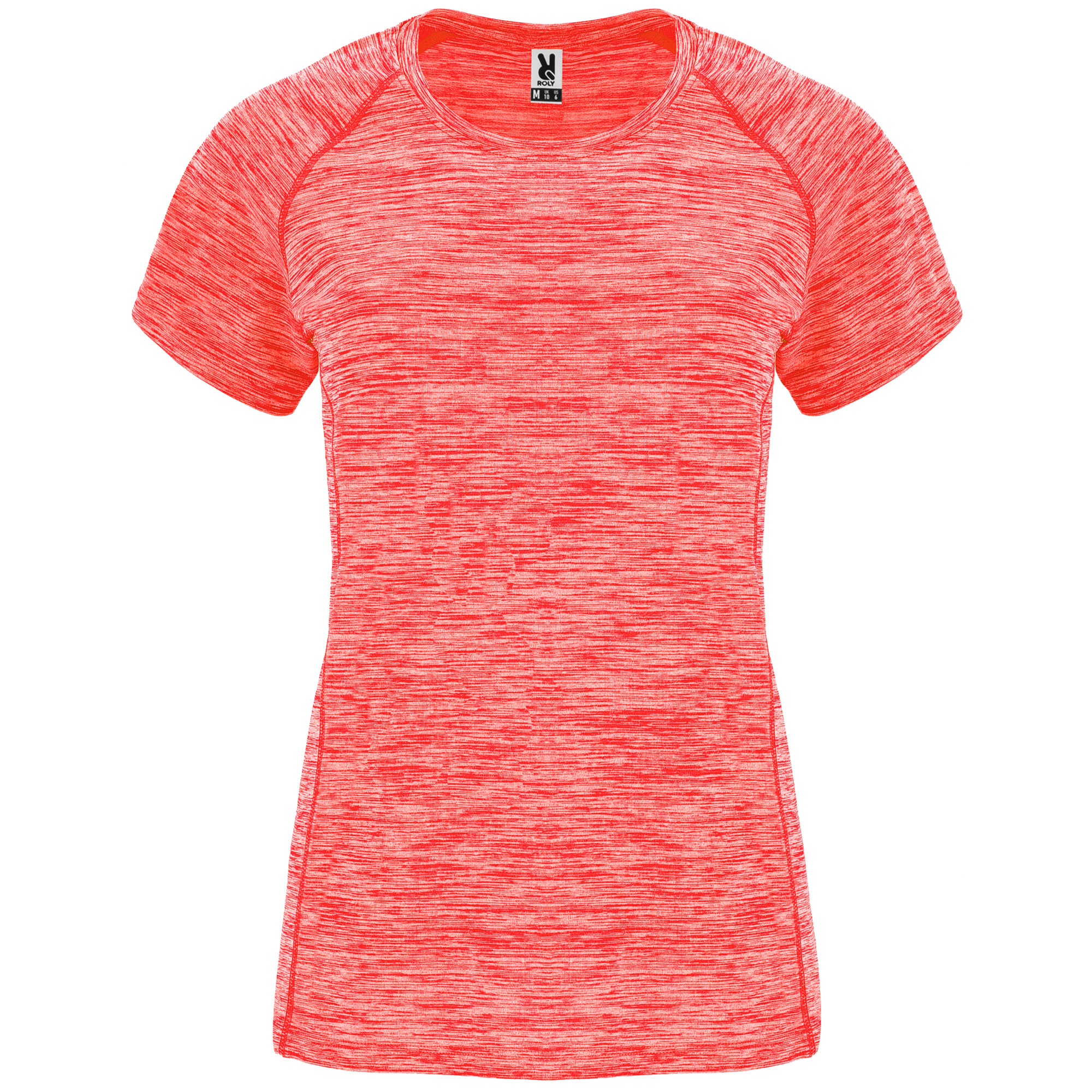 Roly CA6649 - AUSTIN WOMAN T-shirt technique femme en tissu polyester avec manches courte style raglan