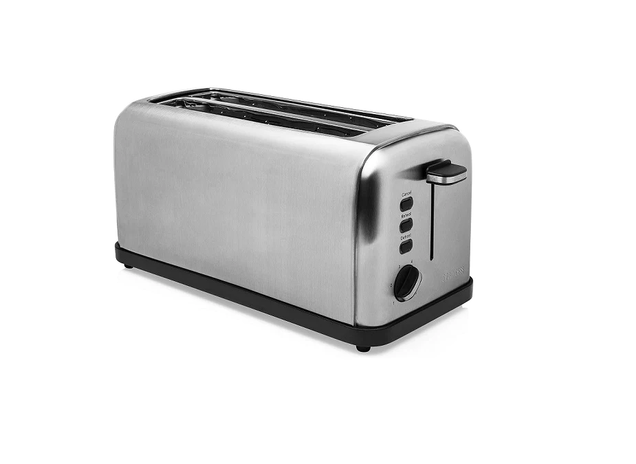 Grille pain deux fentes longues 1500W gris Princess