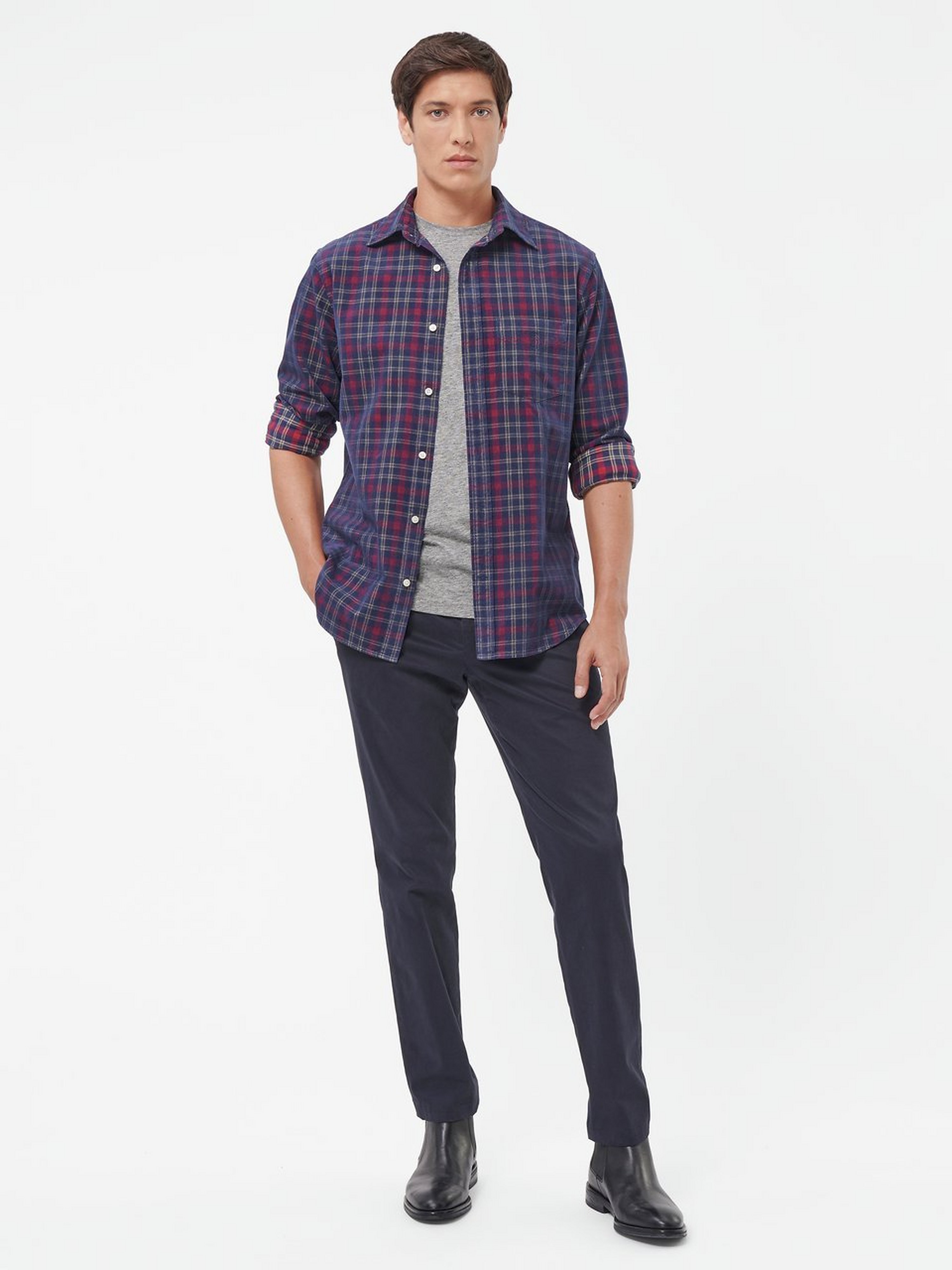 Hemd REG CORD CHECK SHIRT