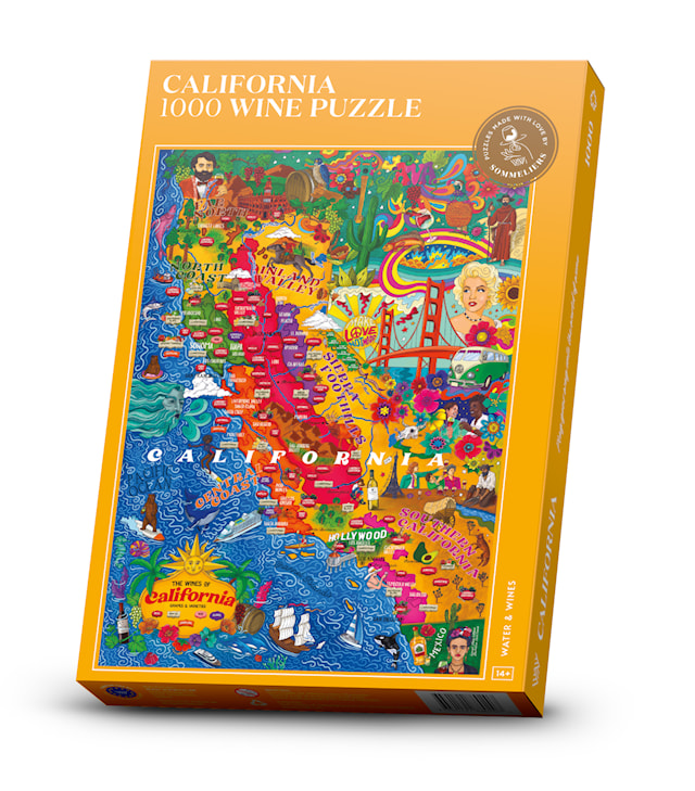 Vinpuslespill - Kalifornien 1000 brikker Water and Wines