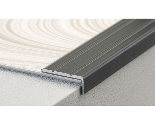 Zelfklevend aluminium hoekprofiel, antraciet, 24,5 x 10 mm x 100 cm