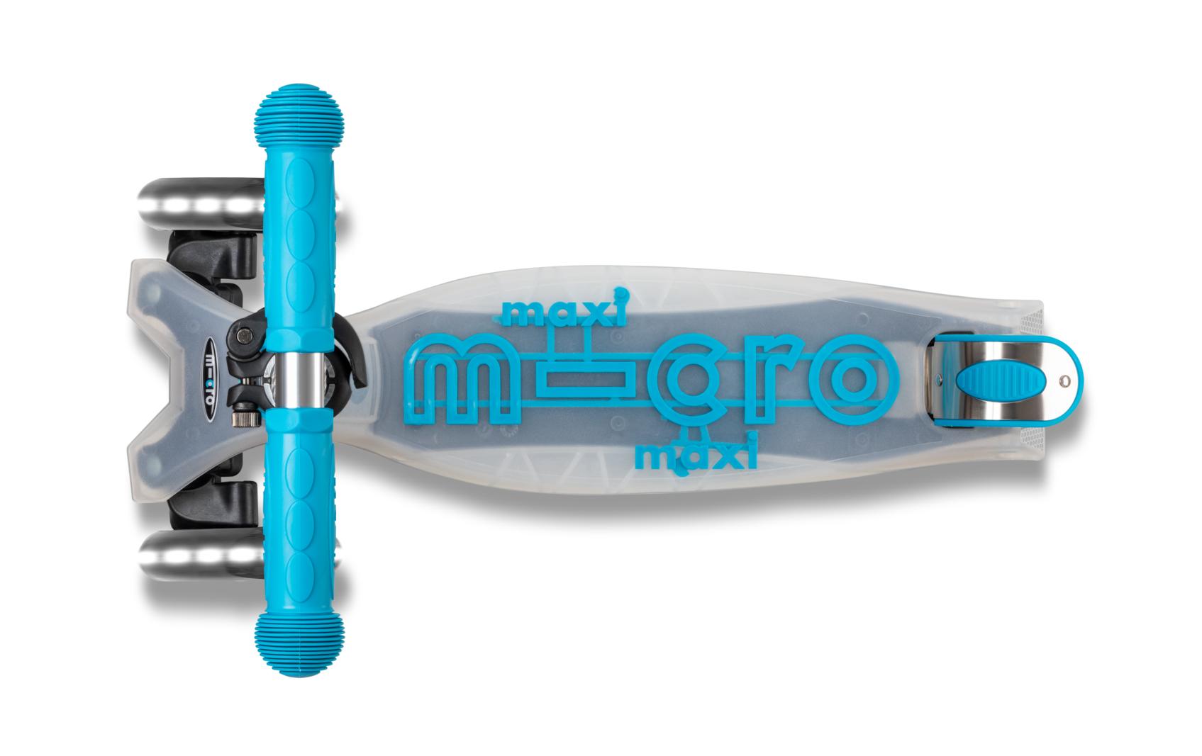 Kickboard Deluxe Flux LED Aqua<br>Scooter