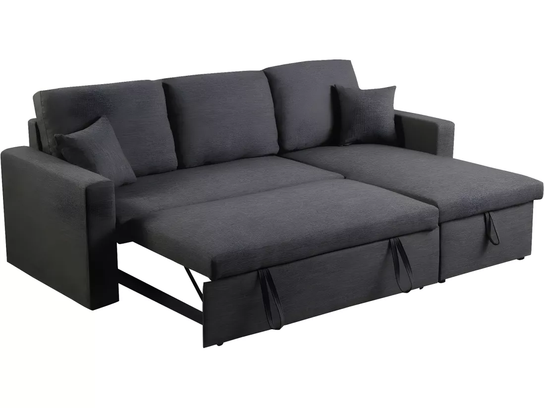 Canapé d'angle convertible/ réversible avec coffre 