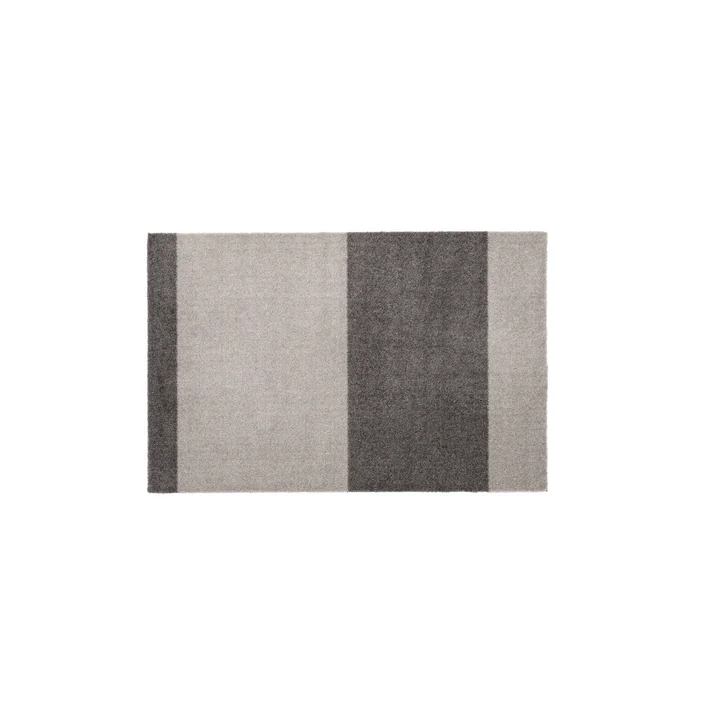 tica copenhagen - Stripes Horizontal Läufer, 60 x 90 cm, hellgrau / stahlgrau