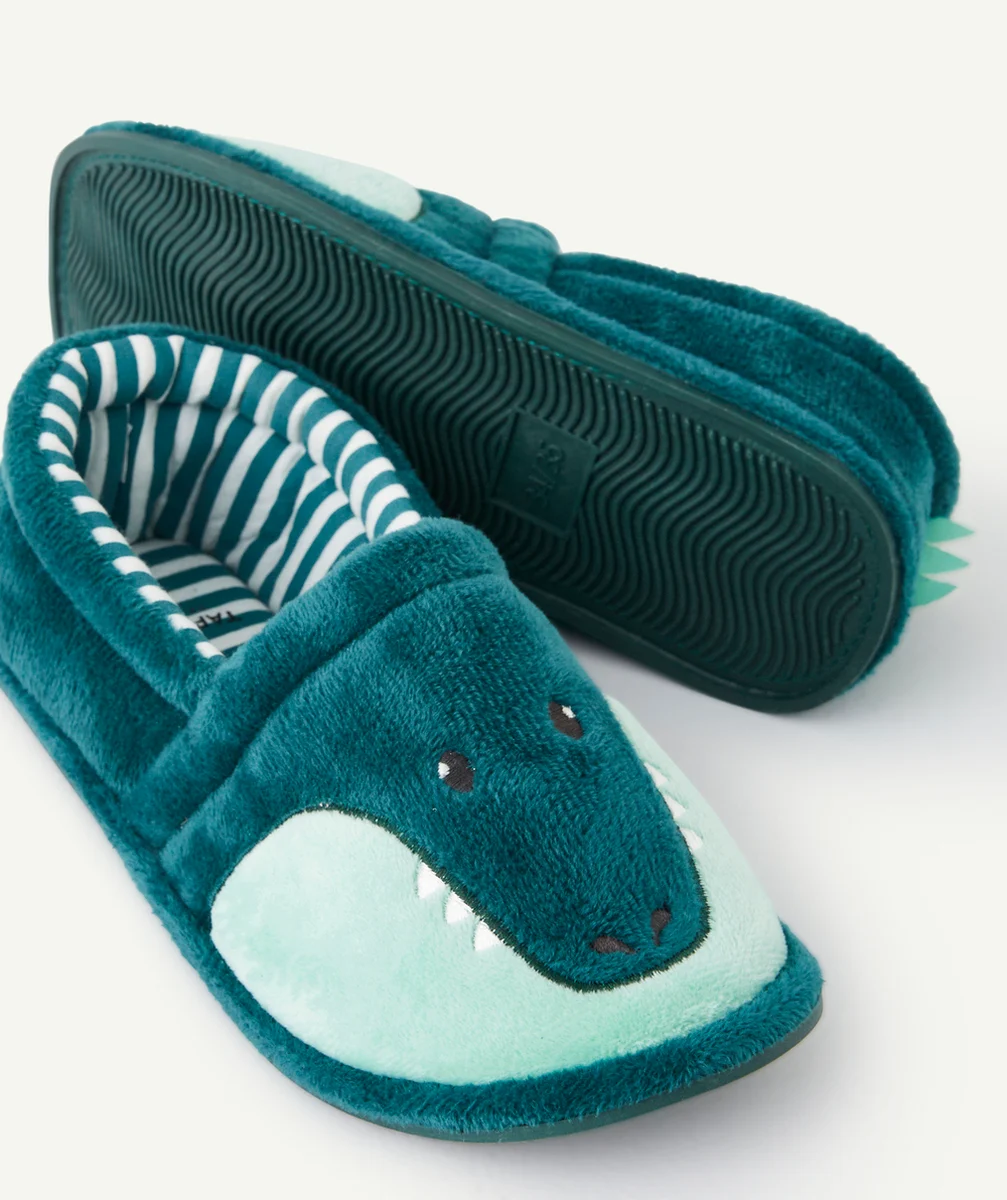 CHAUSSONS CROCODILE VERT