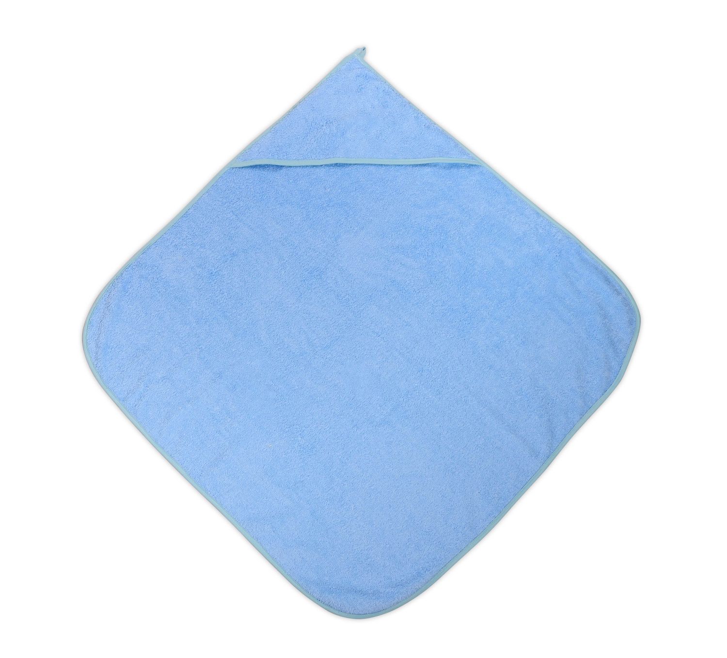 Lorelli Baby-Badehandtuch 80 x 80 cm, Kapuzenhandtuch, Badetuch, ab Geburt blau