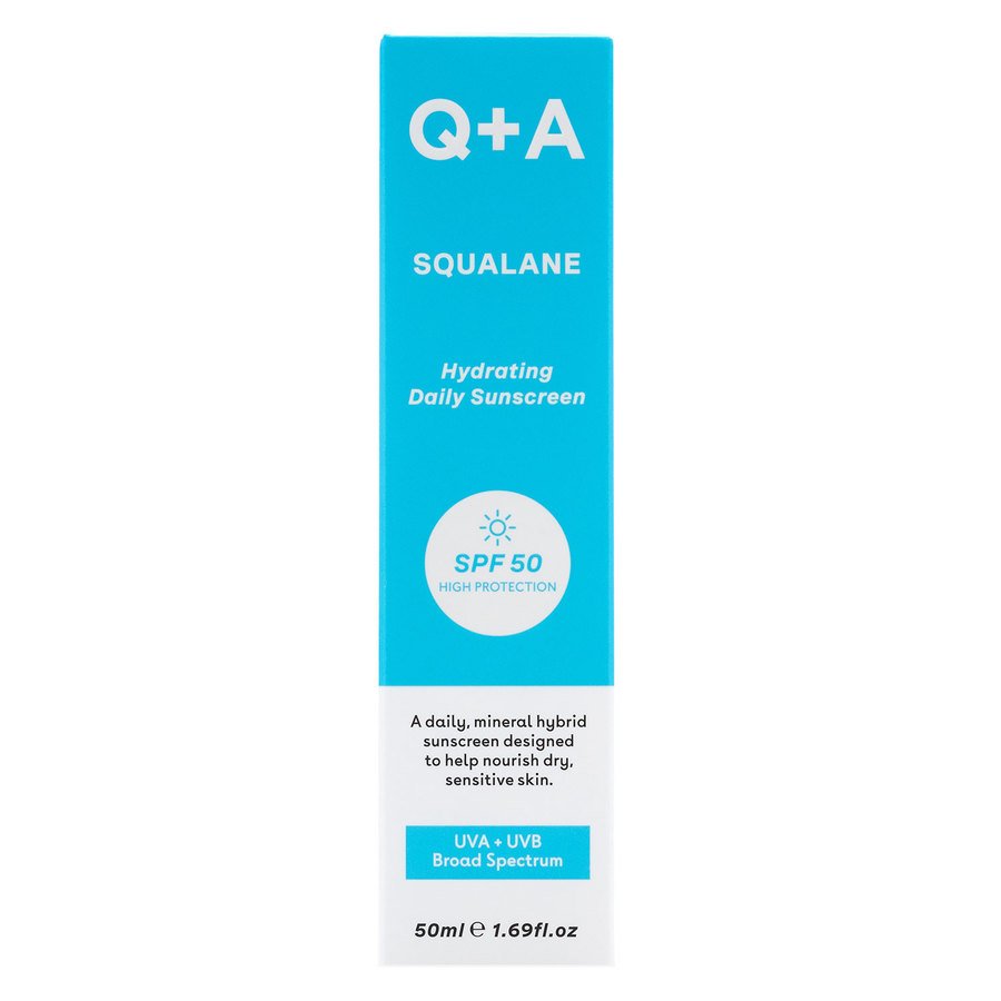 Q+A Squalane Hydrating Face Sunscreen SPF50 50ml