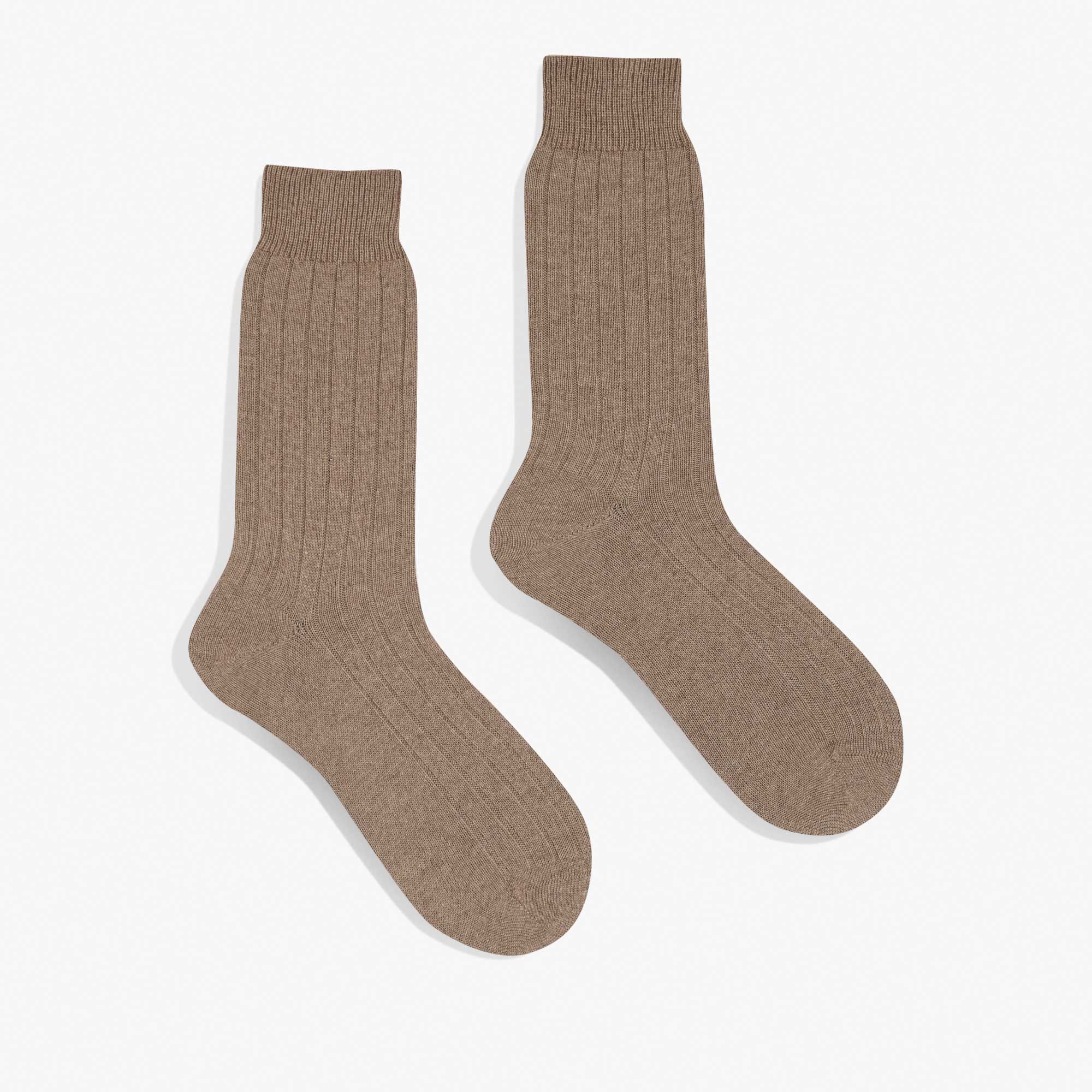 Chaussettes En Cachemire Naturel