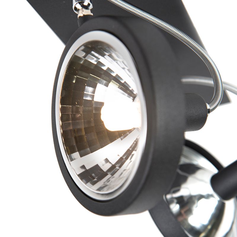 Design spot zwart 2-lichts verstelbaar - Nox