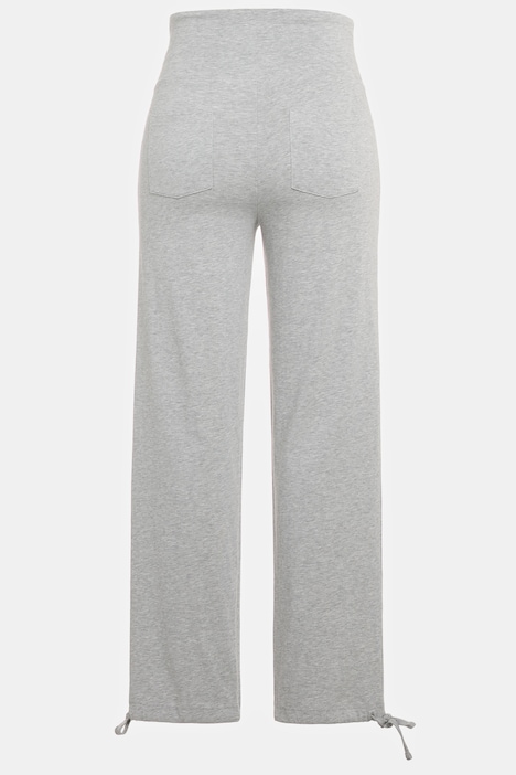 Bellieva-Sweatpants, extrabreiter Bund, Biobaumwolle