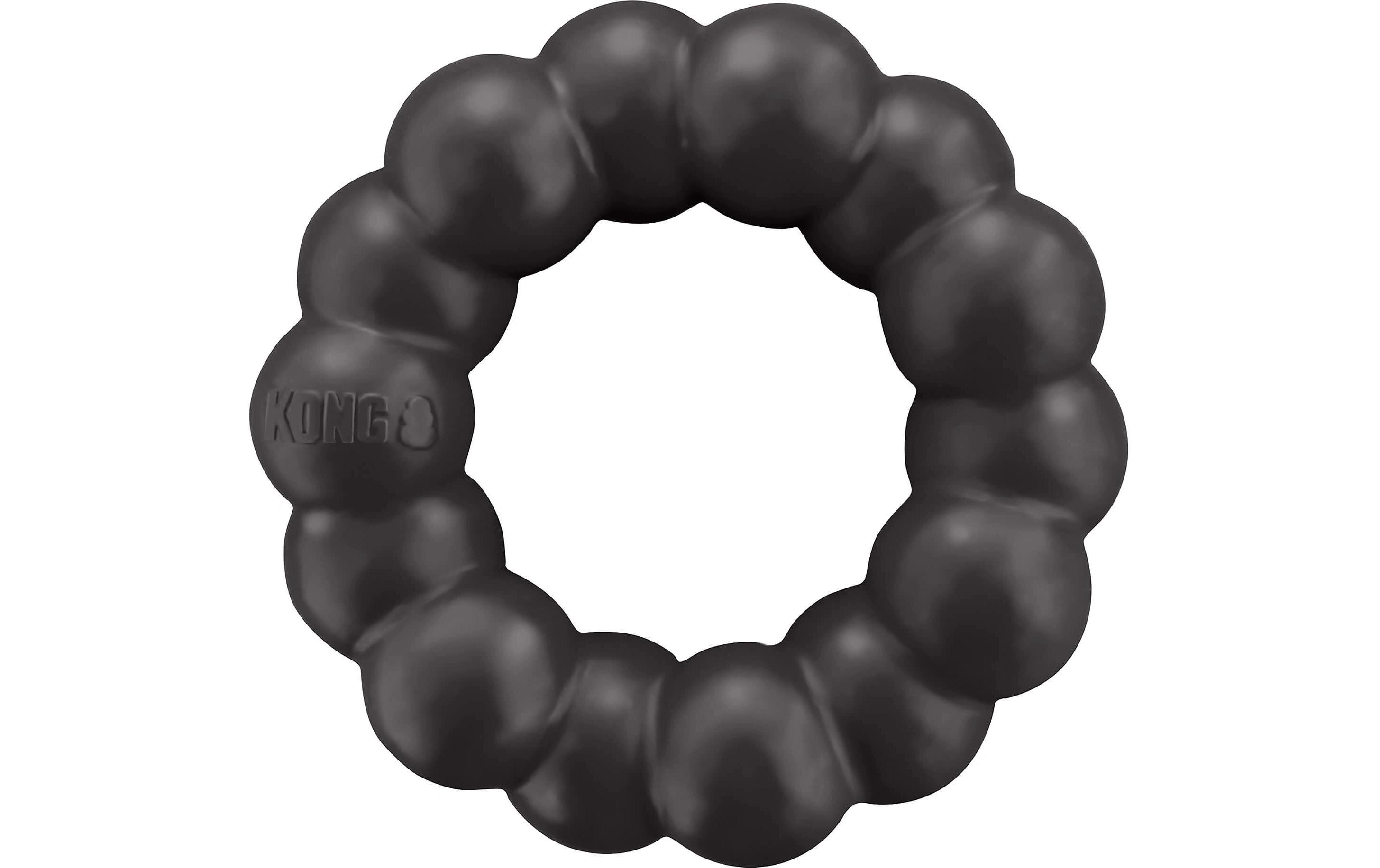 Hunde-Spielzeug Extreme Ring Ø 12.5 cm, SchwarzBeständiges Spielzeug aus Naturkautschuk für Hunde