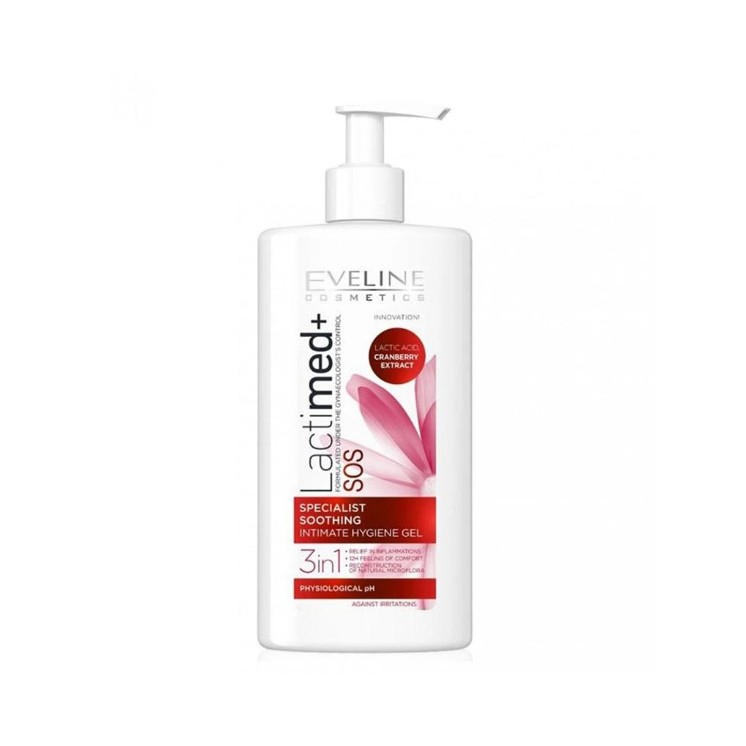 Eveline Lactmed+ SOS specialist Intieme hygiëne gel rustgevende Cranberry 250 ml