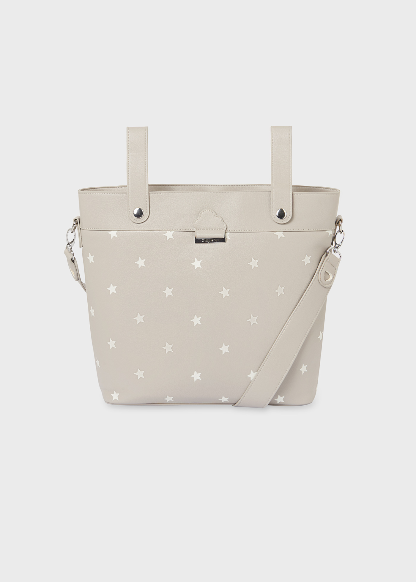 Bolsa de maternidade com cesto de pão em formato de estrela