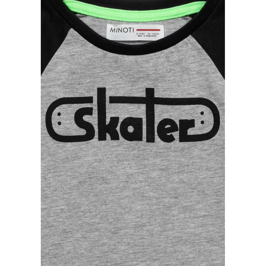 MINOTI T-Shirt GrauSchwarz