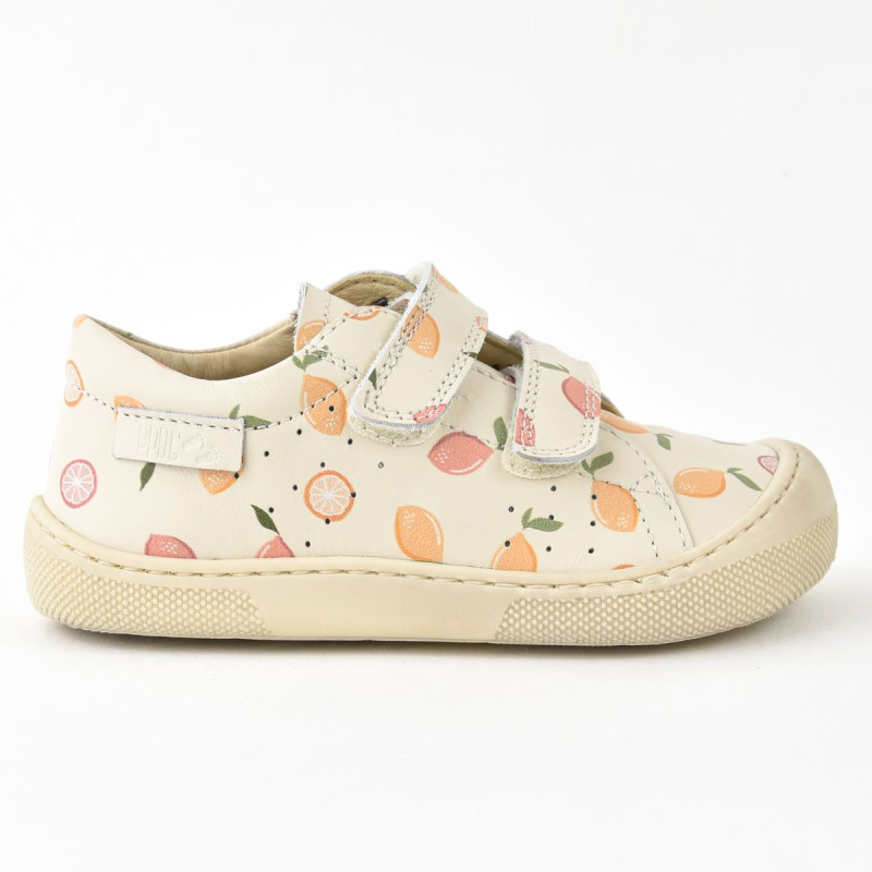 Naturino Naturino Barefoot Bira Velcros Print Lemon Soda