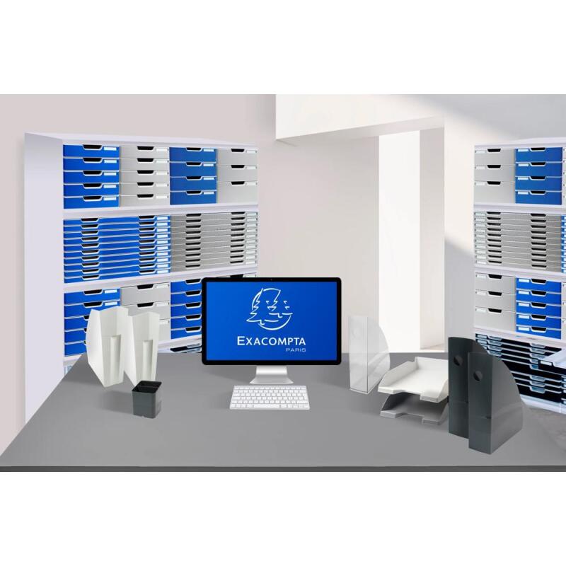 Module de classement Toolbox 4 tiroirs Office - Gris lumière