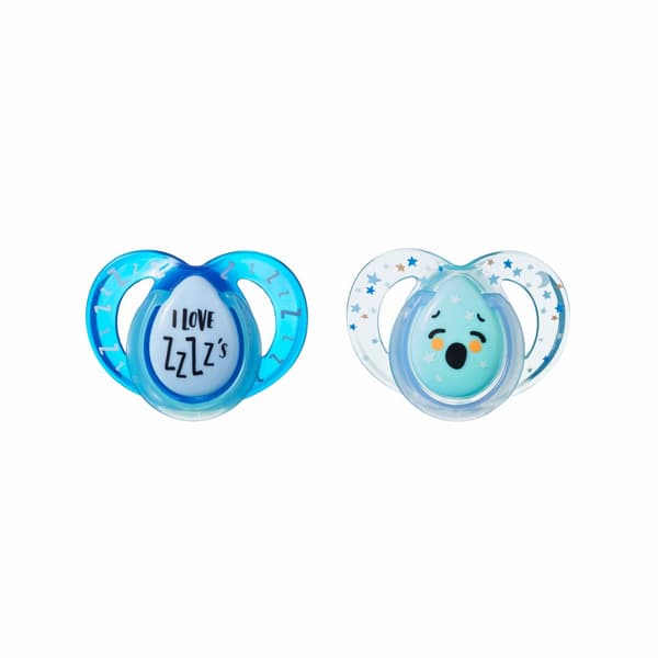 Tommee Tippee soother silicone 2pcs 6-18m Night 43336299