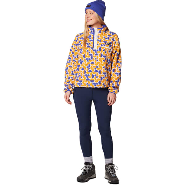 Sweat polaire COLUMBIA HELVETIA II PRINTED CROPPED HALF SNAP W SUNSTONE RETROSCAPE PRINT
