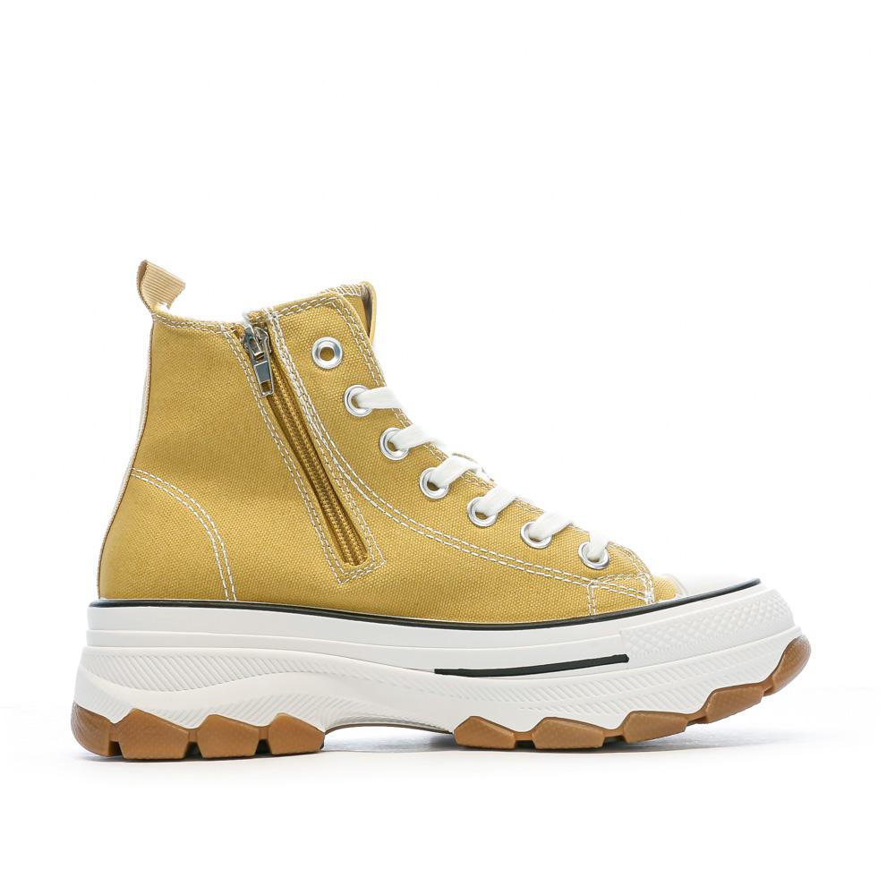 Baskets Jaune Femme Refresh Lona