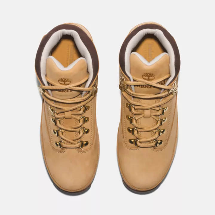 Bota Timberland 50th Edition Butters Euro Hiker Mid de Couro para Homens na cor Golden Butter