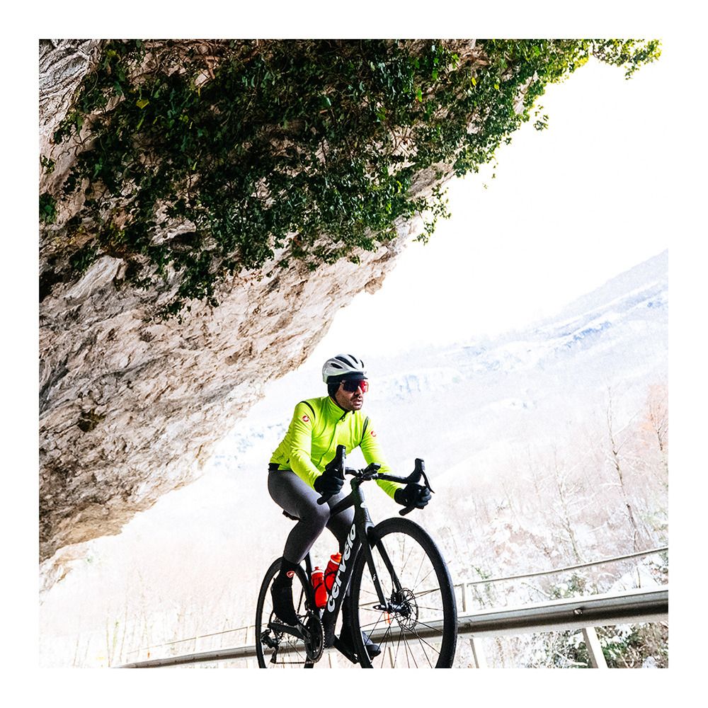 Castelli PERFETTO - Veste Homme electric lime/dark gray