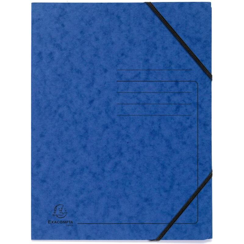 Pack de 5 Chemises à élastique sans rabats carte lustrée 355gm2 - A4 - Couleurs assorties