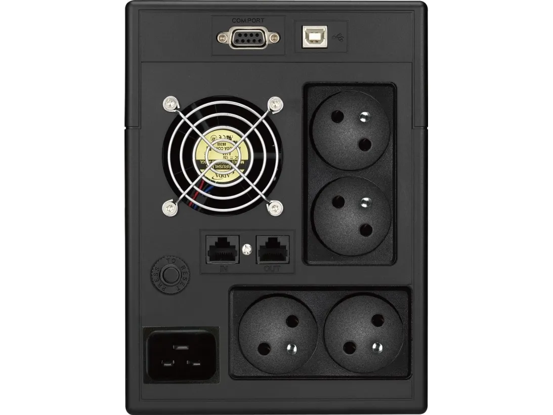 PowerWalker VI 3000 SCL FR - UPS - AC 230 V - 1800 Watt - 3000 VA - 9 At - USB, RS-232 - output-stikforbindelser: 4