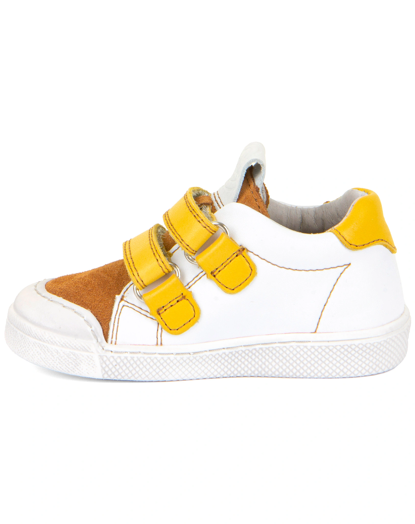 Klett-Halbschuhe ROSARIO RECYCLED in white/cognac