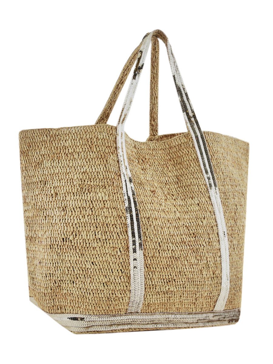 Grand sac Le Cabas raphia et paillettes VANESSA BRUNO