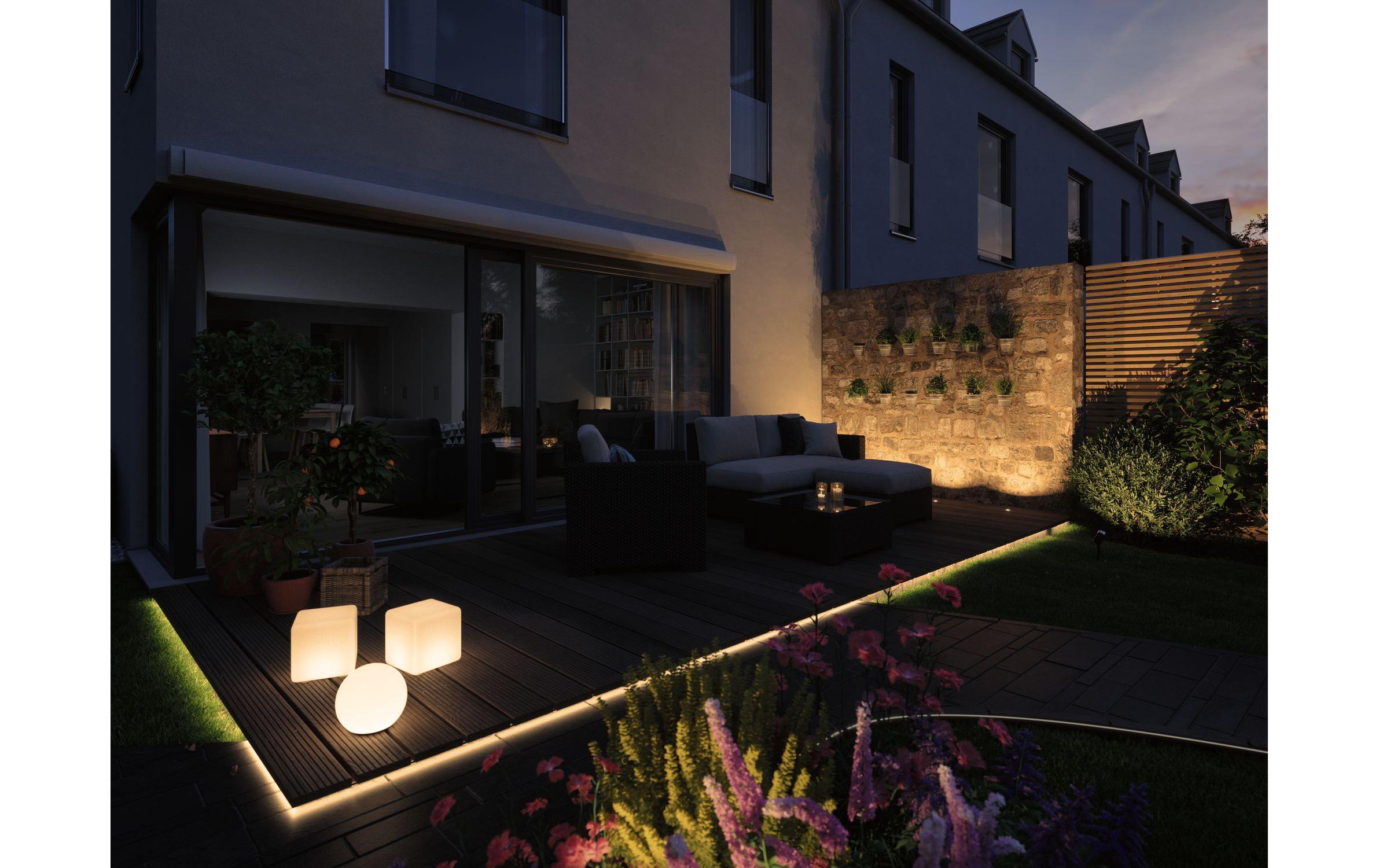 Gartenleuchte Plug & Shine GLOBE RGBW, ZigBeeSteuerbares Lichtobjekt mit Farbwechsel