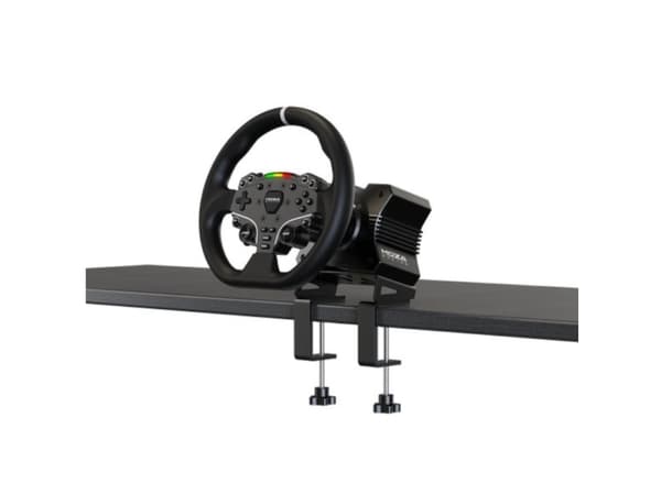 Moza Racing RS20, Ratt + pedaler, PC, Koblet med ledninger (ikke trådløs), Sort, Stål, Aluminium, Lær