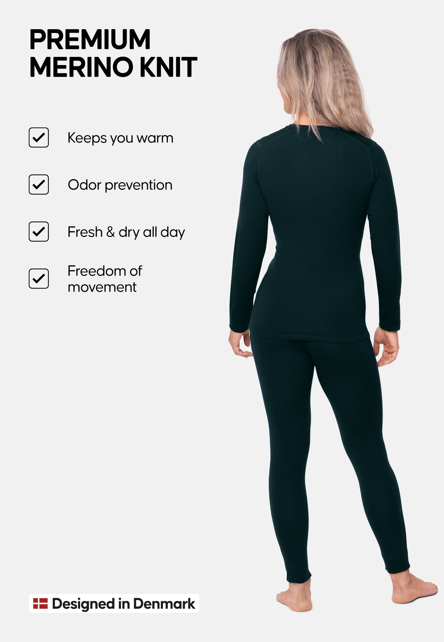 MERINOULD BASELAYER SÆT TIL KVINDER