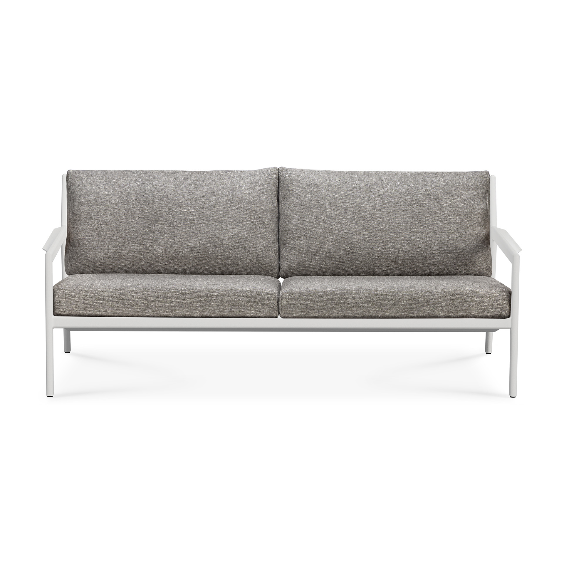 Jack sofa 178cm - wit aluminium - compleet - mocha kussens