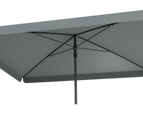 Soluna Cannes Push Up parasol 140 x 210 cm donkergrijs