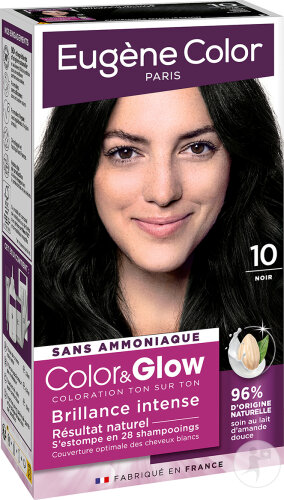 Eugène Color Color&Glow Coloration Ton Sur Ton N°10 Noir 1 Kit