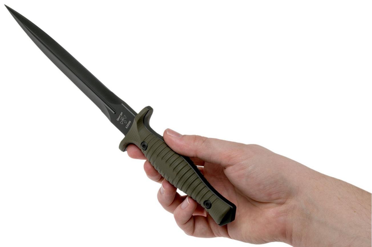 Spartan Blades George V14 Dagger Black Blade, Green Handle, dolk